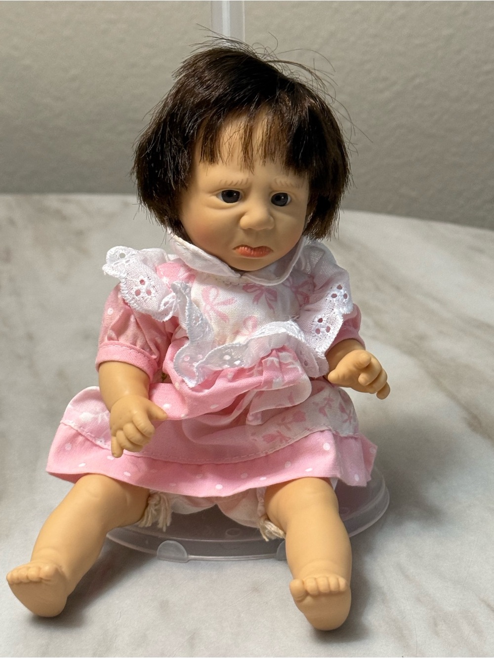 Gi-Go my pals collectable bean bag doll 8” tall vintage 90’s frowning face